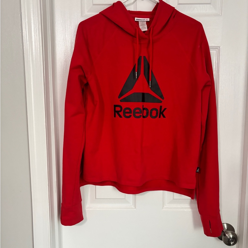 Reebok Red Sweatshirt with Black Logo